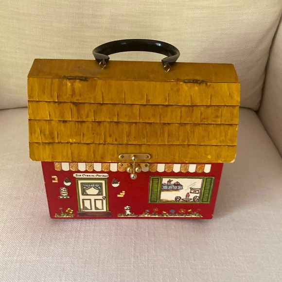 Handbags - Vintage decoupage wood purse